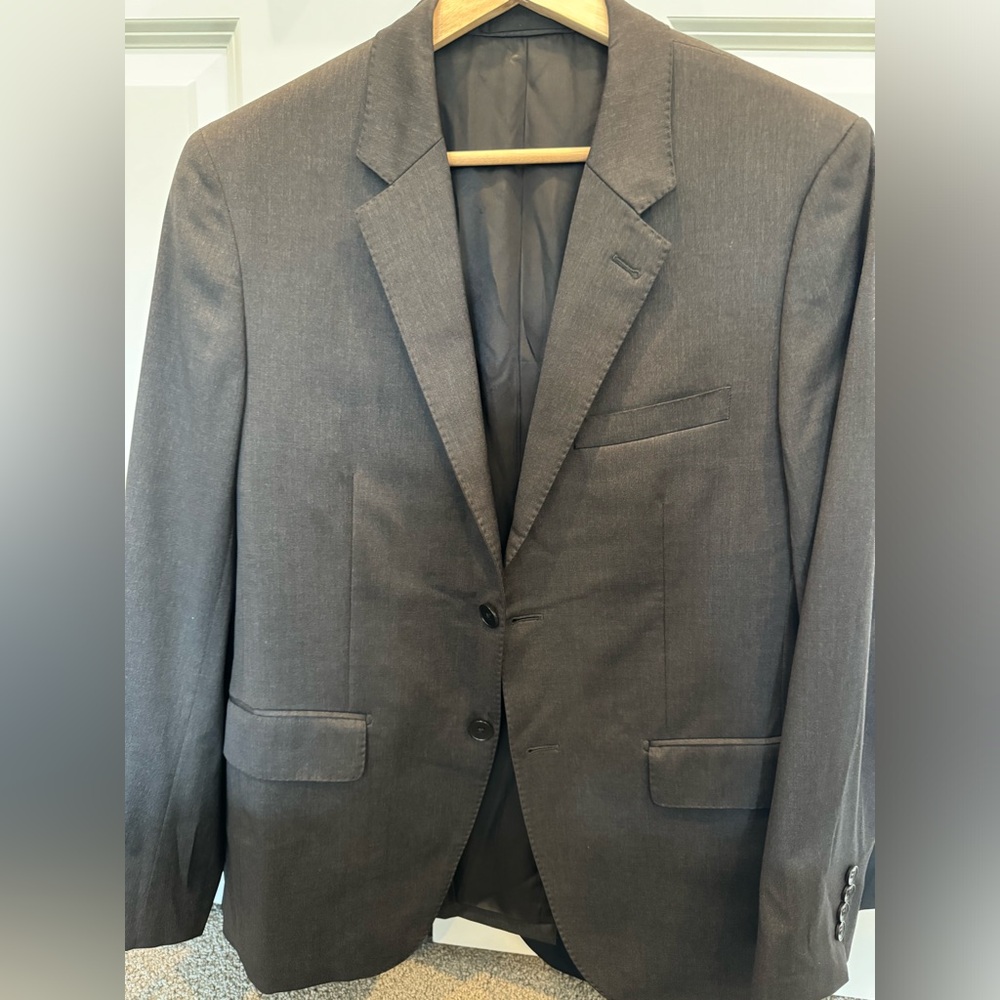 Men’s Theory 38S‎ Charcoal Grey Blazer Sport Coat Suit